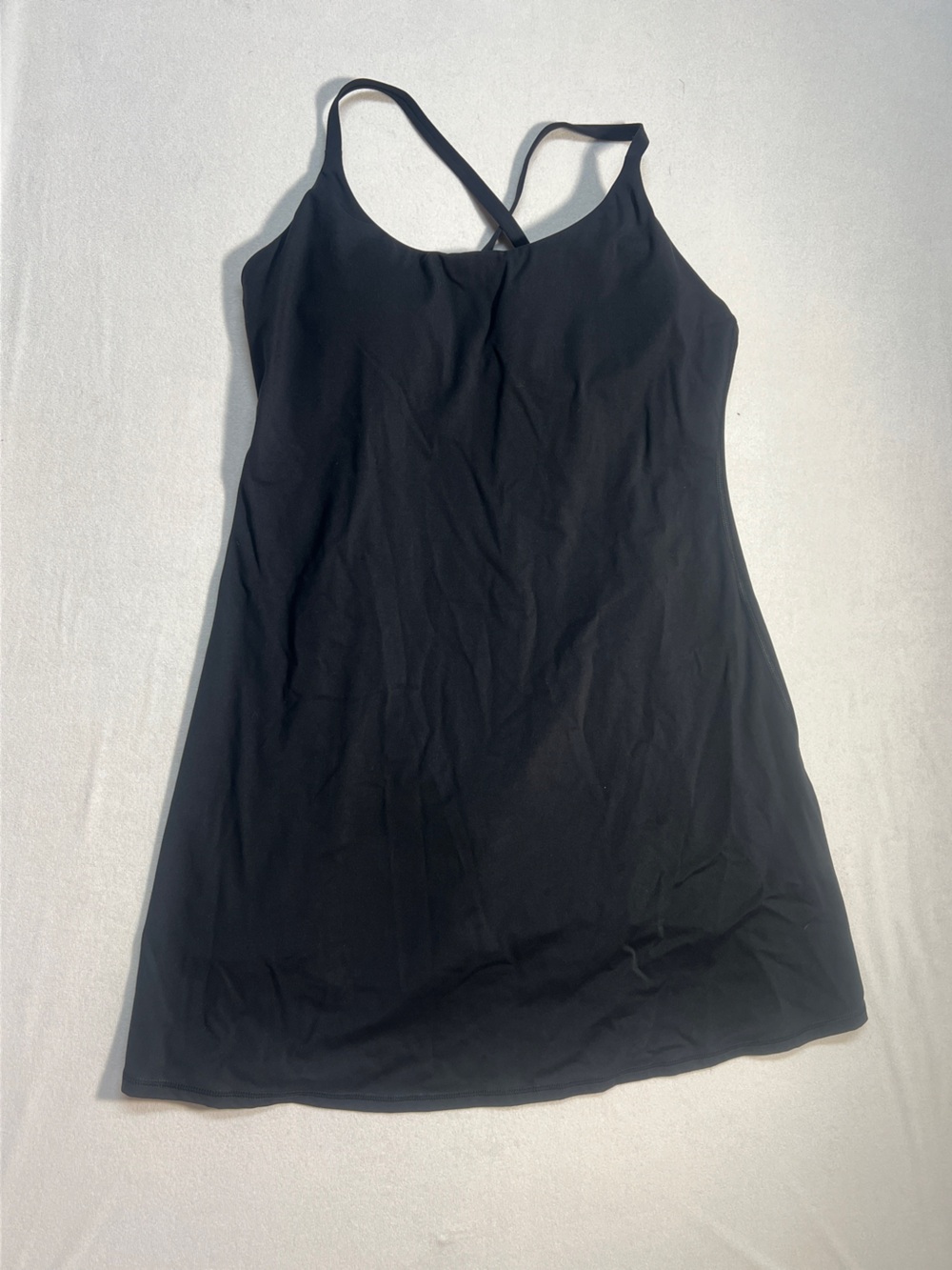 Halara SoftlyZero Plush Backless Active Dress Black L Long Easy Peezy Pockets